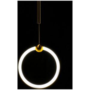 Lámpara colgante de aro circular-D